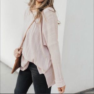 CJLA “Evelyn” Blush- XS pullover